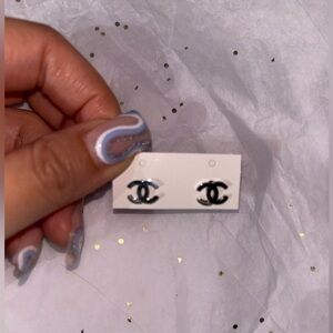 Elegant Silver Stud Earrings Stainless Steel